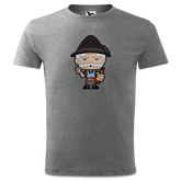 Da Oid Sinzer Griller T Shirt Kinder Grau Meliert Finkenweg Front